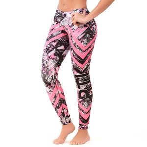 NEW Pink & Black Compression Leggings